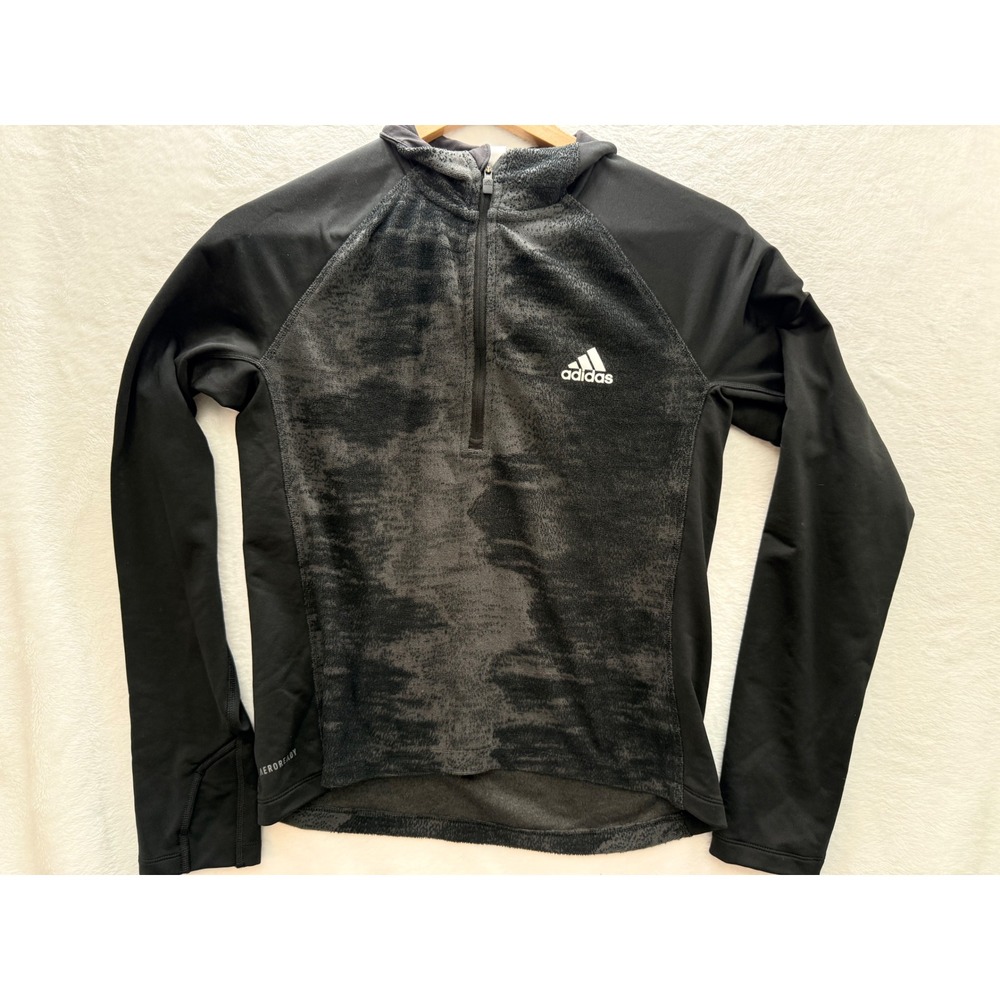 Adidas AeroReady Quarter Zip Womens Athletic Pullover‎ Half Zip Performance Top
